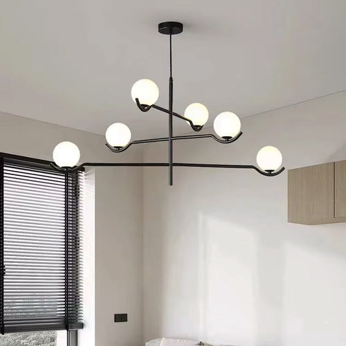 White Modern Chandelier Design