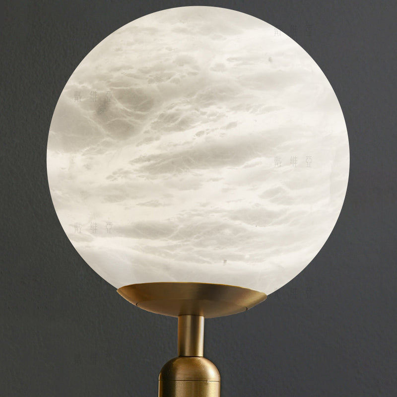 Aelios natural marble lighting display.