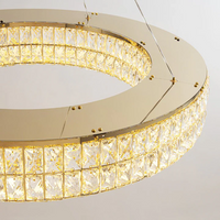 Cacci Circle crystal lighting with metal finishes Display