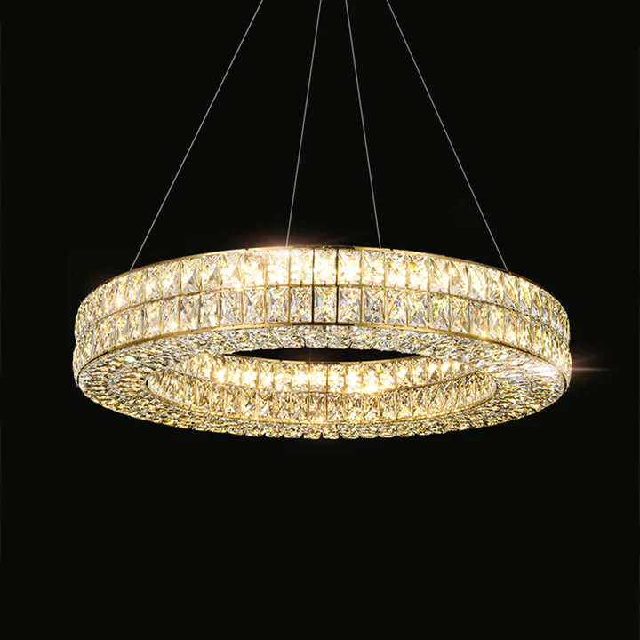 Warm White Color Temperature from Cacci Circle crystal lighting.