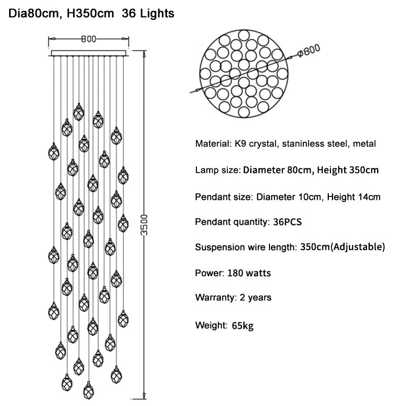 Diamond Staircase Light