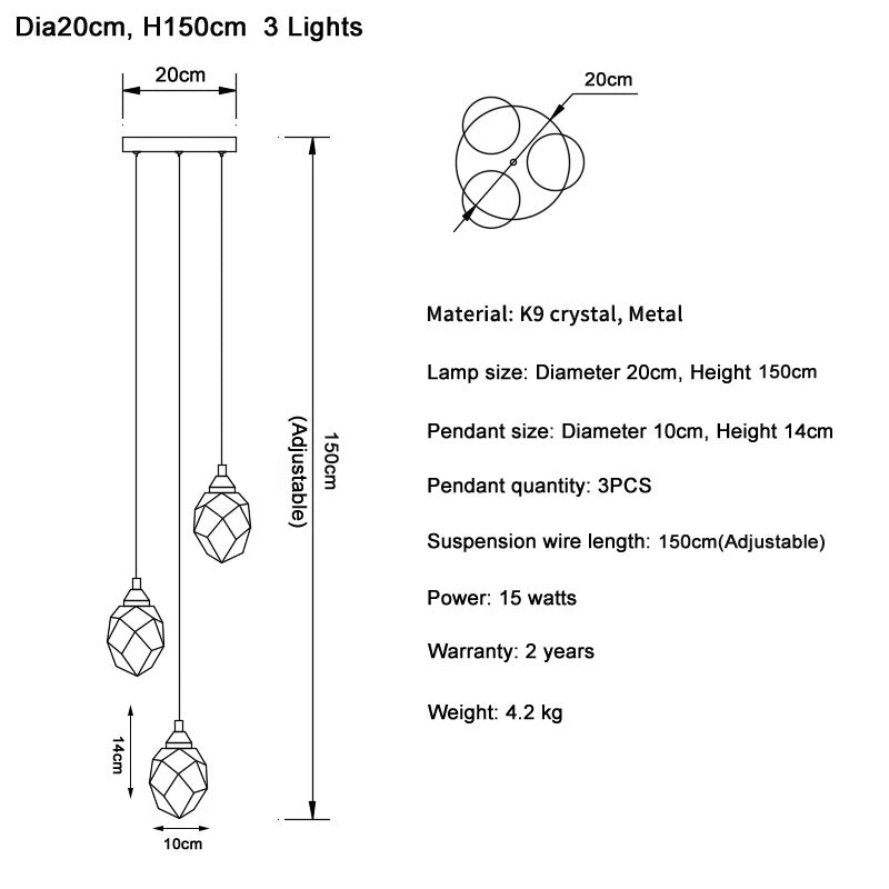 Diamond Staircase Light