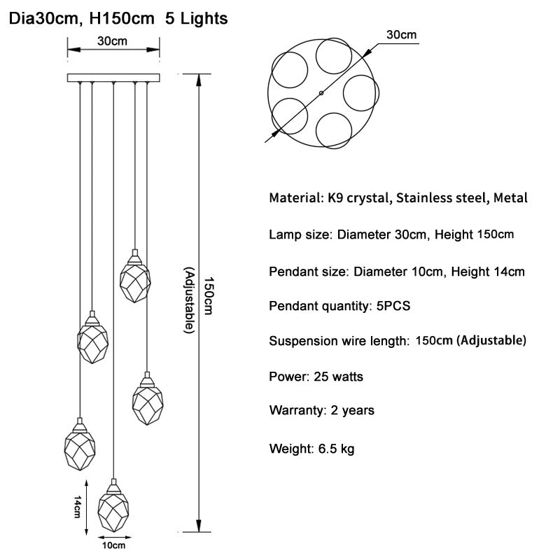 Diamond Staircase Light