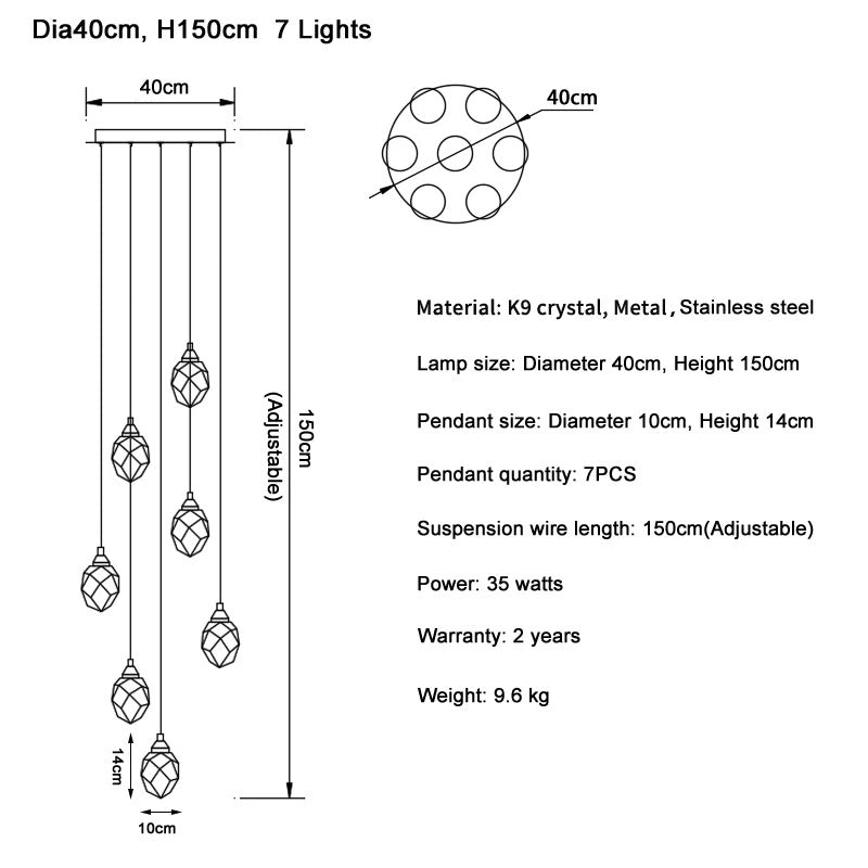 Diamond Staircase Light