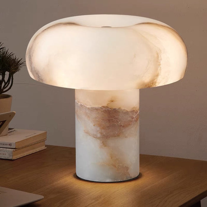 Mushroom Premium Natural Alabaster Marble Table Light Decoration