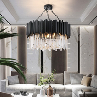 Obsidian Circle Chandelier