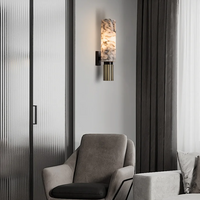 A view of the Tera Wall Sconce display in the living room.