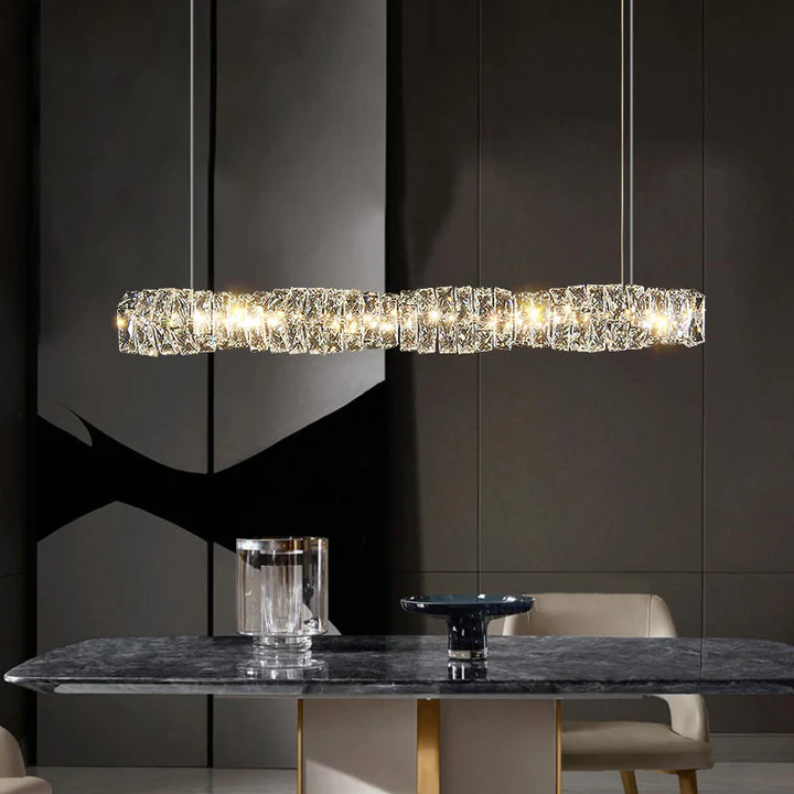 Troli crystal pendant light display image in Dining Room