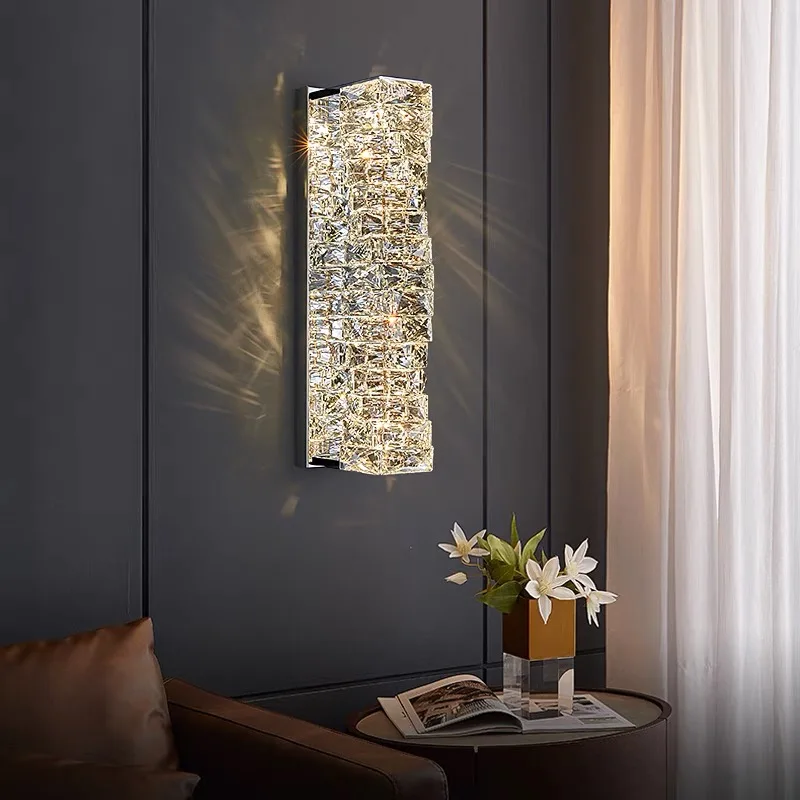 Troli crystal wall sconce display image in Living room