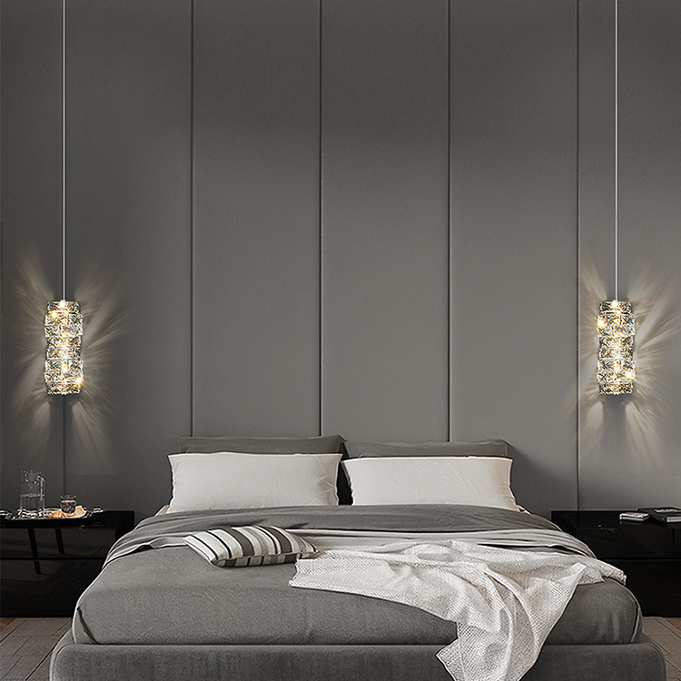 Troli crystal small chandelier display image in Bedroom Bedside