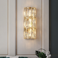 Cacci crystal wall sconce light for living room